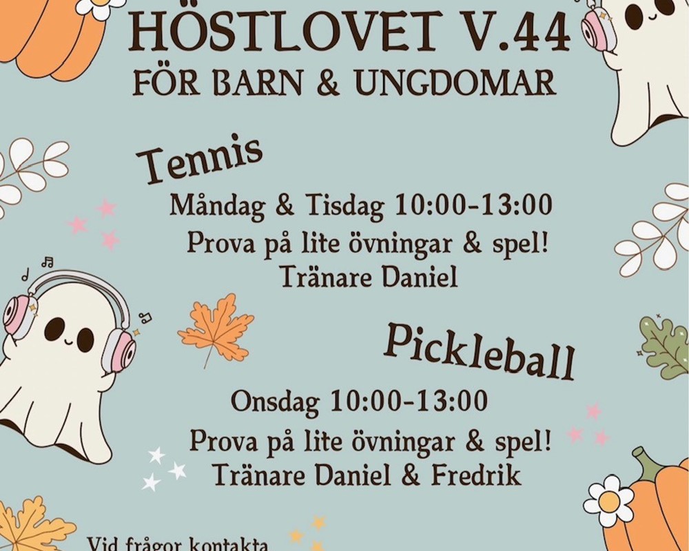 Prova på under höstlovet! Prova på under höstlovet!